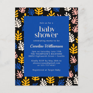 Budget Matisse Botanical Blue Black Baby Shower