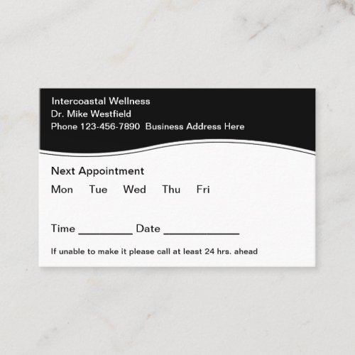 Budget Medical Appointment Bulk Business Cards