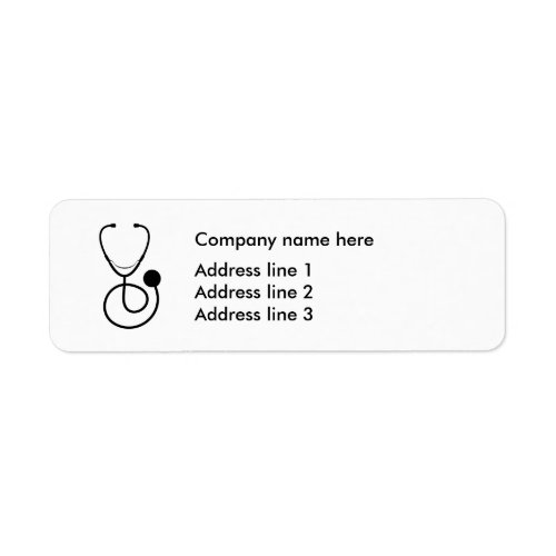 Budget Medical Office Address Sticker Labels