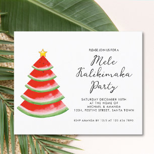 Budget Mele Kalikimaka Party Invitation