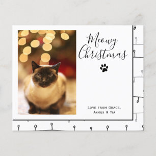 BUDGET Meowy Christmas Pet Cat Christmas Card