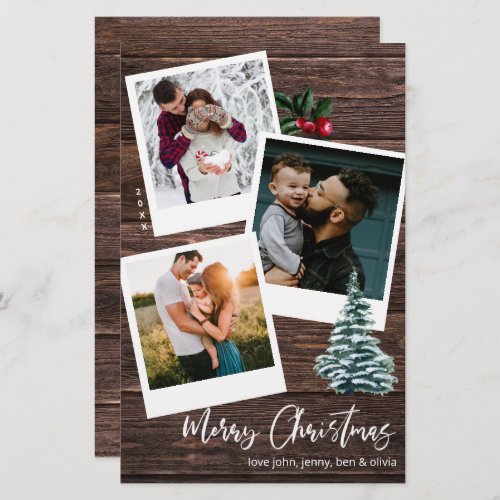 Budget Merry Christmas 3 Instant Photo Rustic LG