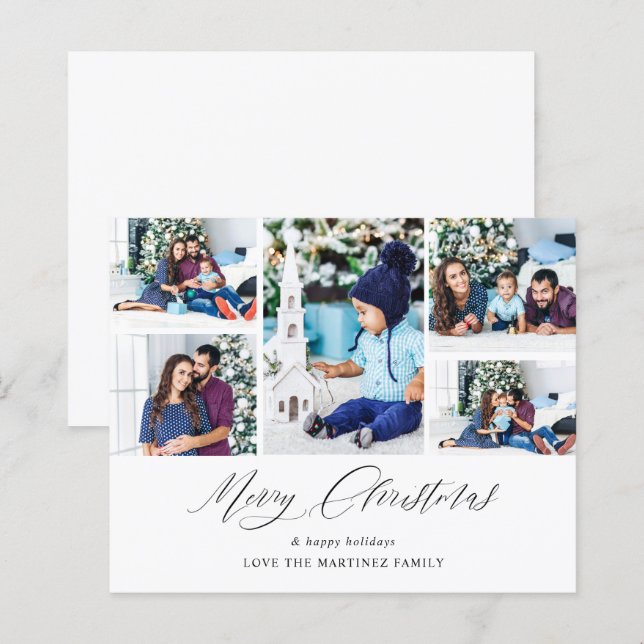 Budget Merry Christmas Ele Chic 5 Photo (Front/Back)