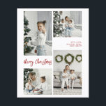 BUDGET Merry Christmas Family Photo Card Flyer<br><div class="desc">Create a lasting impression this season with a unique holiday card. This simple, template features a clean, modern design. Customize it with your information and make it uniquely yours! Budget Paper is thin! ***Upgrade for a thicker paper. Envelopes are not included with this design. Must purchase separately.*** For card stock,...</div>