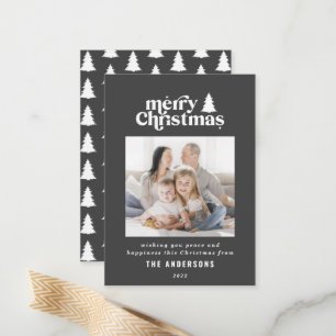 budget Merry Christmas graphic photo Holiday Card