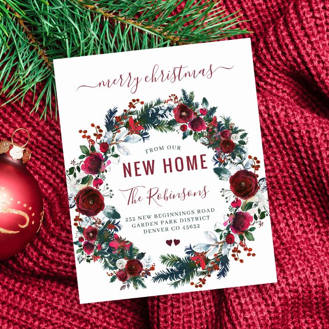 Budget Merry Christmas holiday moving announcement (Creator Uploaded)