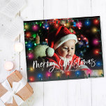 Budget Merry Christmas Lights Photo Flyer<br><div class="desc">******* MATTE PAPER IS THIN. UPGRADE FOR A THICKER PAPER. NO ENVELOPES INCLUDED. FOR CARD STOCK, THICKER CARDS, CHECK OUT THE LINK BELOW. CARD STOCK, THICKER CARDS HAVE AN OPTION FOR ENVELOPES OR INCLUDES THEM******** Save money on cards with a paper flyer. Warm your family and friends' holidays with your...</div>