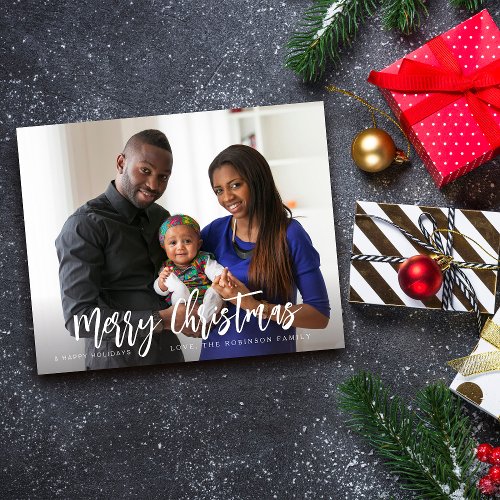 Budget Merry Christmas Minimalist H Photo 2 Flyer