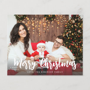 Budget Merry Christmas Minimalist H Photo 5 Flyer