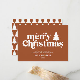budget Merry Christmas non photo Holiday Card