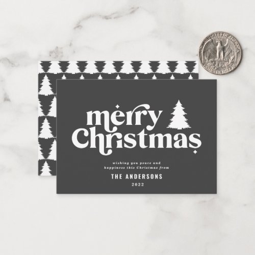 Budget Merry Christmas non photo Holiday Card