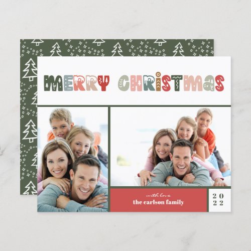 Budget Merry Christmas Photo Holiday Card