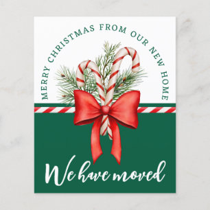 Budget Merry Christmas Photo Moving Announcement