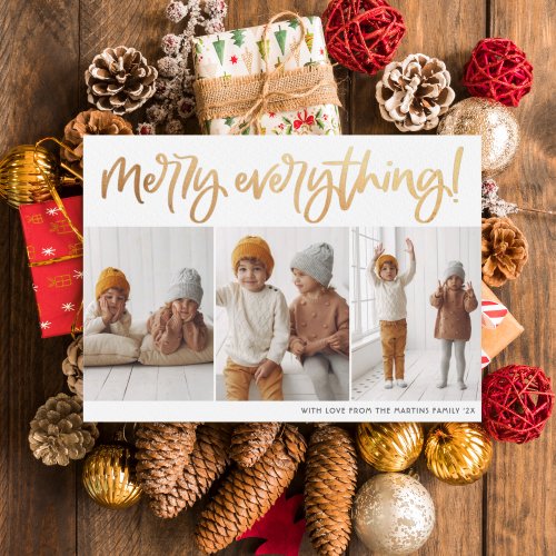 Budget Merry Everything Script 3 Photo Christmas