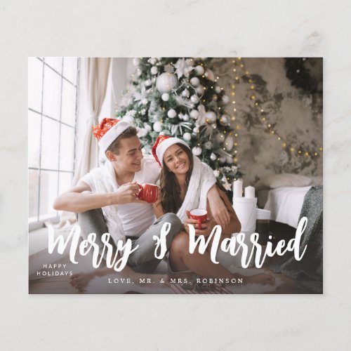 Budget  Merry  Married Minimalist H Photo Flyer
