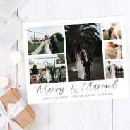 Budget Merry & Married Silver Multi Photo Flyer at Zazzle