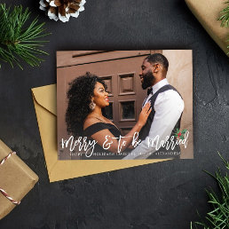 Budget Merry &amp; To Be Married Engaged- Holly Photo Flyer