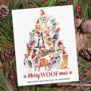 Budget Merry Woofmas Dog Lover Christmas Tree Dogs