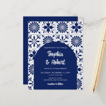 Budget Mexican Blue Talavera Tiles Wedding