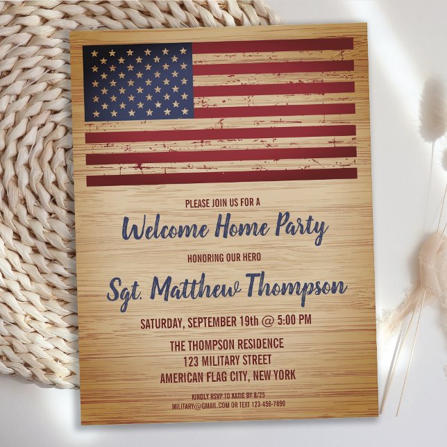 Budget Military Welcome Home Party Invitation (Creator Uploaded)