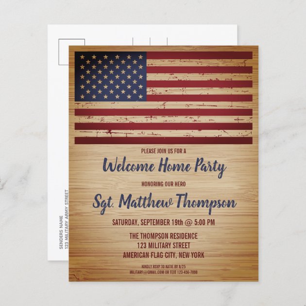 Budget Military Welcome Home Party Invite Postcard Zazzle   Budget Military Welcome Home Party Invite Postcard Re6a09063c6b74b63a9f586df71b9de3c Tcx2r 630 