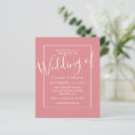 Budget Minimal Modern Wedding Invitations<br><div class="desc">Invite your guests to celebrate your wedding day, with these minimal modern wedding invitations. Featuring a white border around a stylish wedding template which is easy to customize. Incorporate these elegant typography wedding invitations into your own color scheme by clciking on the customize further link and alter the color of...</div>