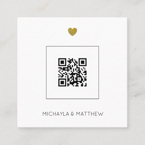 Budget Minimal QR Code Terracotta Wedding Invite | Zazzle