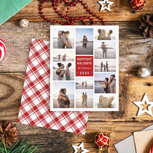 Budget Minimalist 12 Photo Collage Christmas