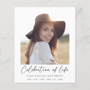 Budget Minimalist Celebration of Life Memorial