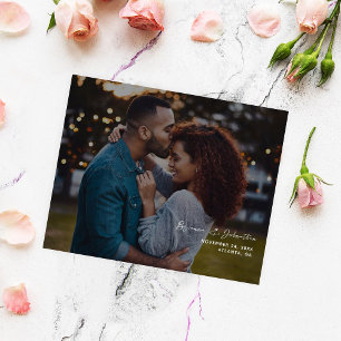 Budget Minimalist Chic Photo H Save the Date 2B Flyer