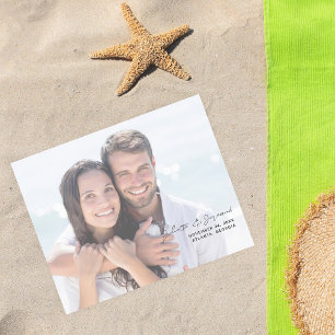 Budget Minimalist Chic Photo H Save the Date 2W Flyer
