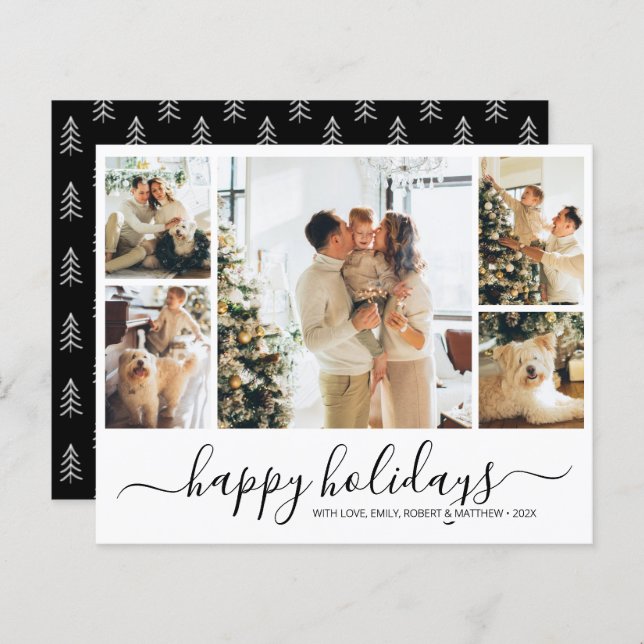 Budget Minimalist Collage Christmas Holiday Flyer (Front/Back)