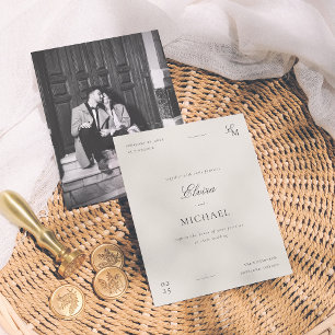 Budget Minimalist Editorial Photo Wedding