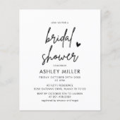 Budget Minimalist Modern Bridal Shower (Front)