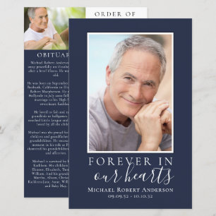 BUDGET Minimalist Photo Memorial Service Program