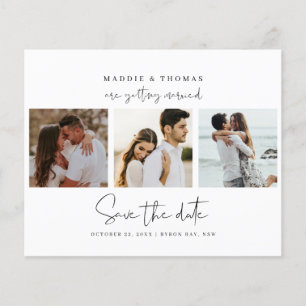 Budget Minimalist photo Save the Date Invitation Flyer