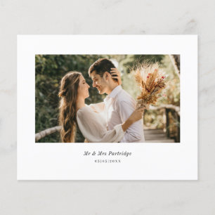 Budget Minimalist Photo Thank You Card Flyer