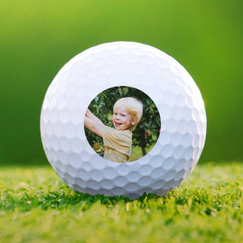 Budget Minimalist Simple Photo Grandparent Gift Golf Balls