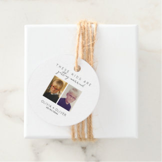 Budget, minimalist these kids are getting married favor tags