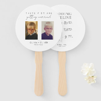 Budget, minimalist these kids are getting married hand fan
