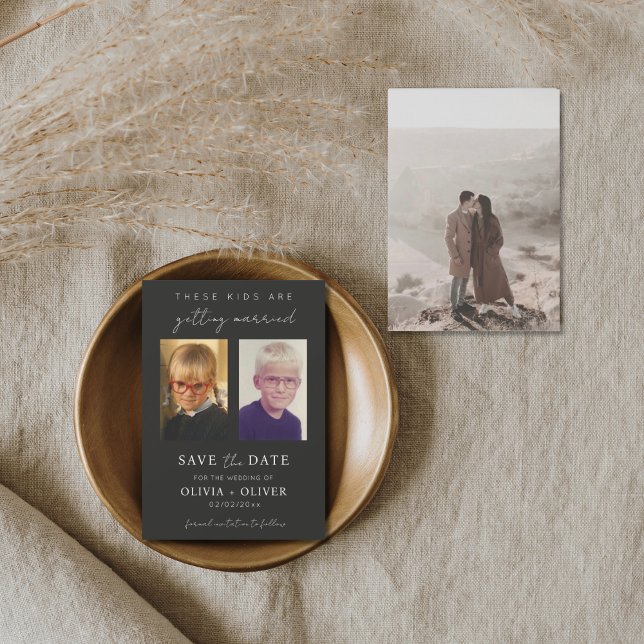 Budget, minimalist these kids are getting married  save the date (Creator Uploaded)