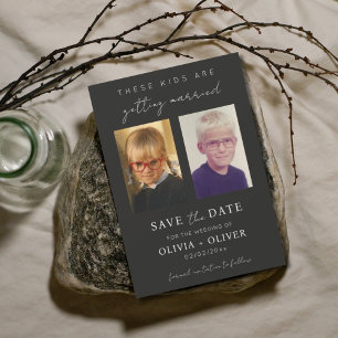 Budget, minimalist these kids are getting married  save the date