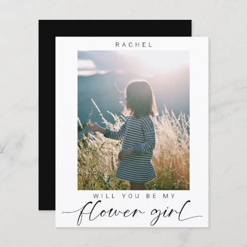 Budget Minimalist Will you be my Flower Girl Photo