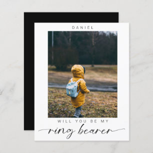 budget Minimalist Will you be my Ring Bearer Photo