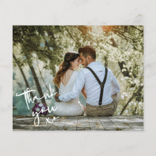 Budget Minimalist XO Photo Thank You Card Flyer