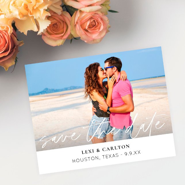 Budget MOD Photo & Calligraphy 4 W Save the Date Flyer (Creator Uploaded)
