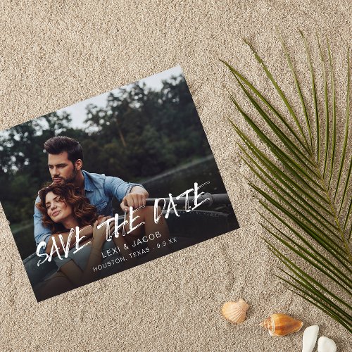 Budget MOD Photo  Calligraphy 5 Save the Date Flyer