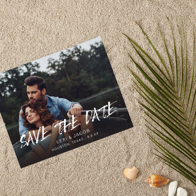 Budget MOD Photo & Calligraphy 5 Save the Date Flyer (Creator Uploaded)