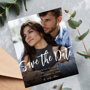 Budget MOD V Photo Bold Save the Date - Darker Flyer