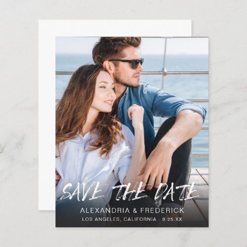 Budget MOD Ver Photo  Calligraphy 5 Save the Date